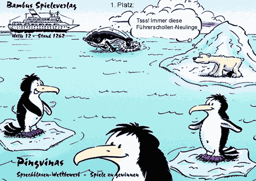Pingvinas Sprechblasen-Wettbewerb